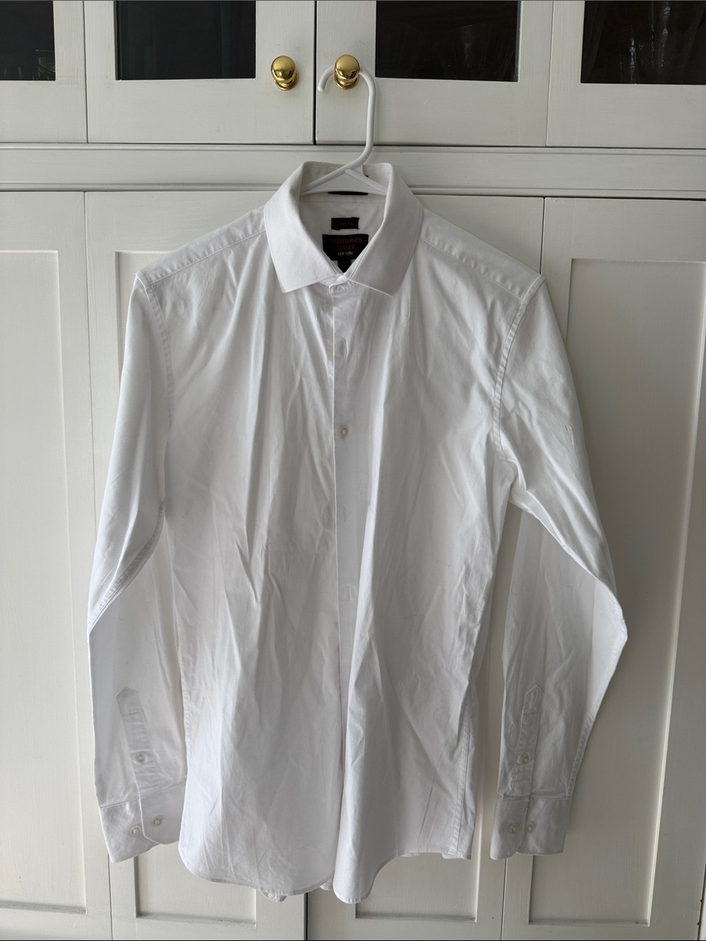 Christopher Tanner Classic White Men's Dress Shirt - slim fit